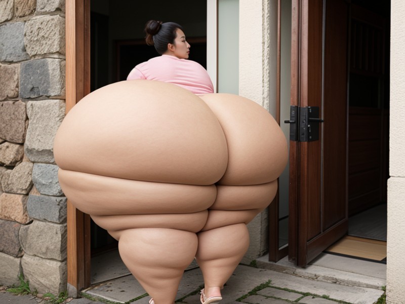 Breast Implants, Hyper Bubble Butt, Giant Fake Butt AIポルノ