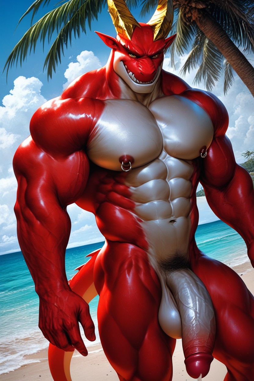 Cm, A Massive Cock, Erotic Atmosphere AI Gay Porn