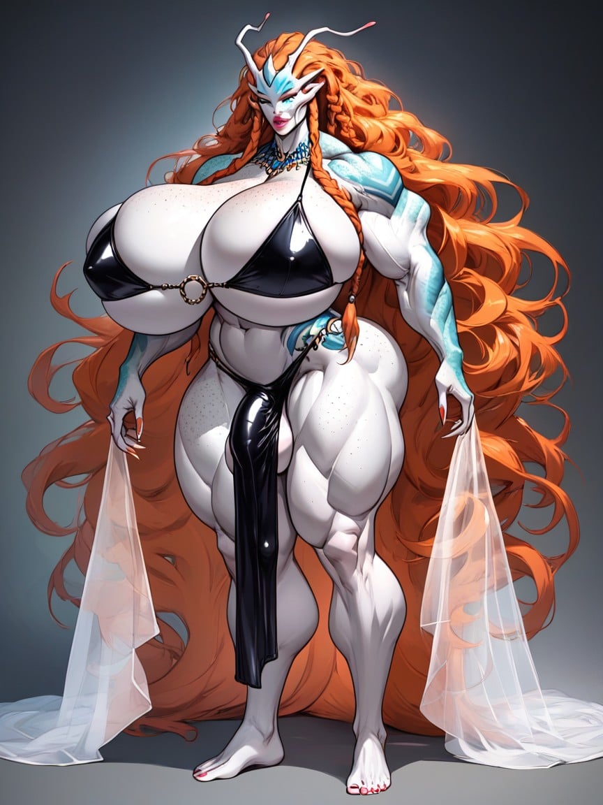 Hyper Bimbo, Front View, 밸리 댄서 쉬메일 AI 포르노