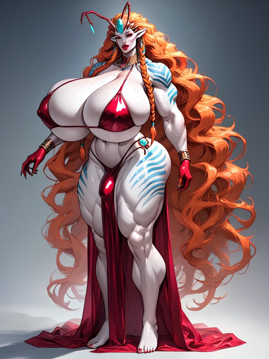 Extremamente Musculado, Dançarina Do Ventre, Full Jewelry Travesti IA Pornô