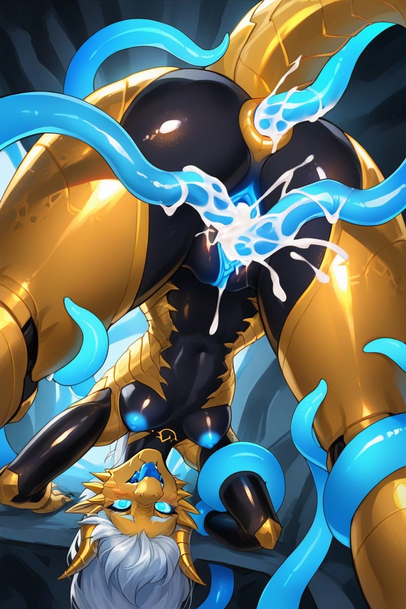 Triple Penetration, Fucked Hard, Galaxy In Window Furry AI Porn