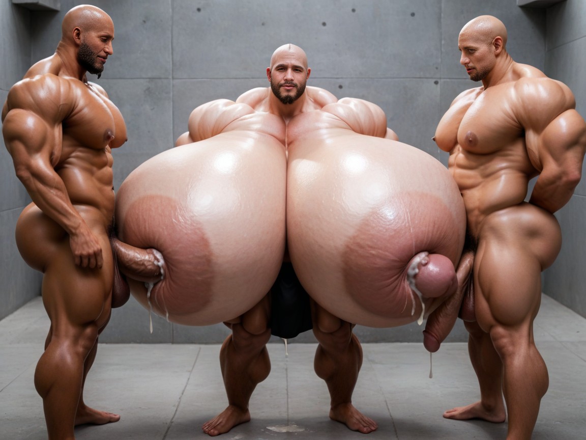 Gay Manbald, 30+, Big Pecs AI Porn