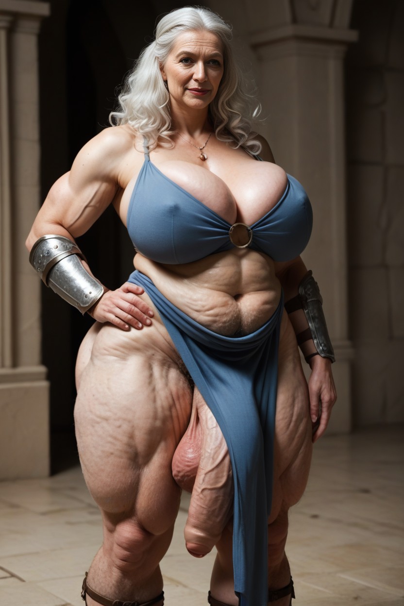 Ssbbw, 60+, Extreme Cellulite Hair AIポルノ
