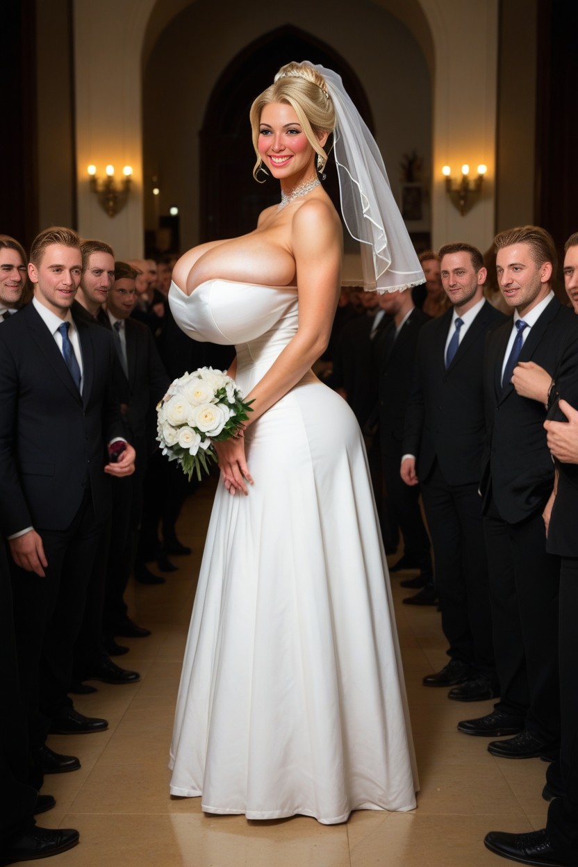 Mega Massive Breasts, Pretty Bimbo Face, Sweetheart Porno IA