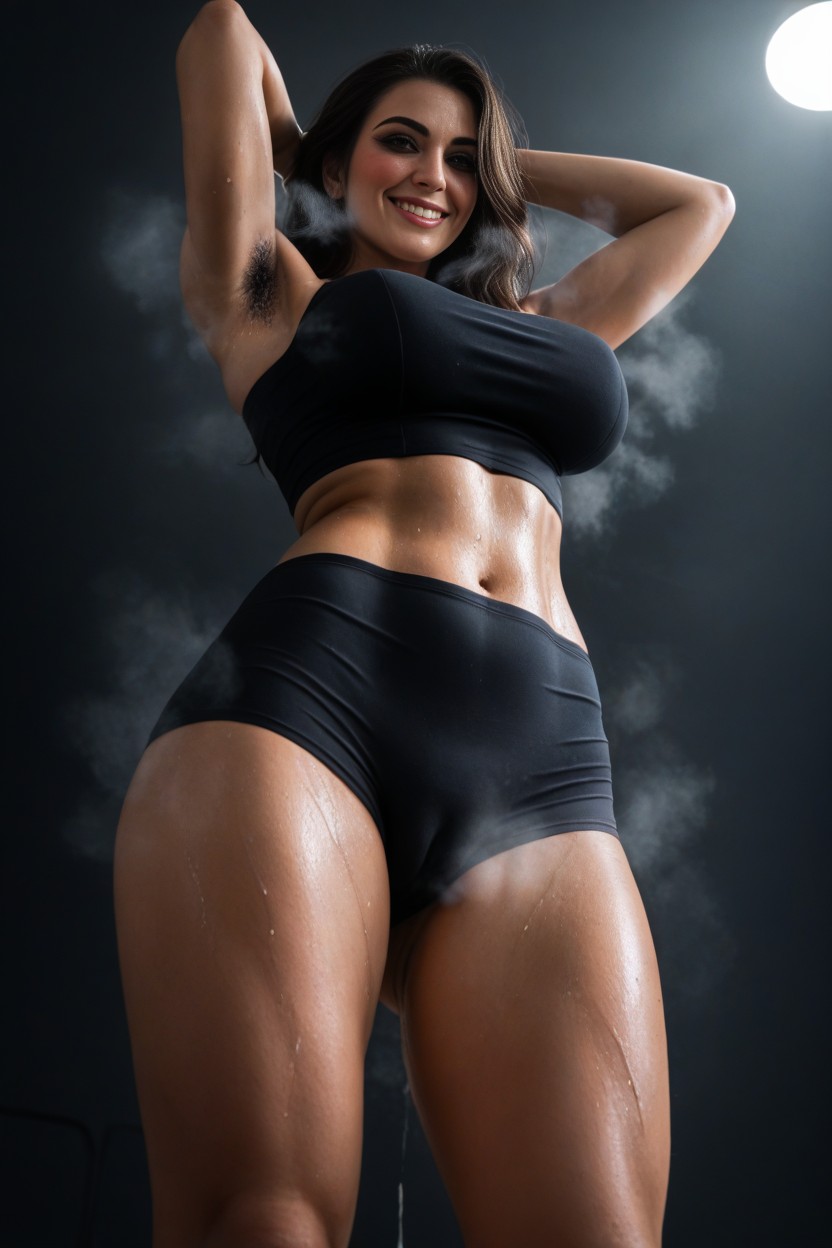 Breasts, Smelling Armpits, Form Fitting Clothes AI Porn