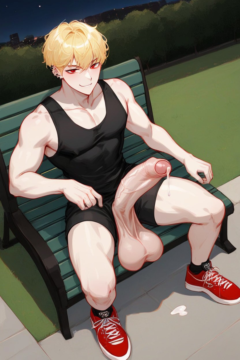 Grass, Low Lean Body, Medium Penis AI Gay Porn
