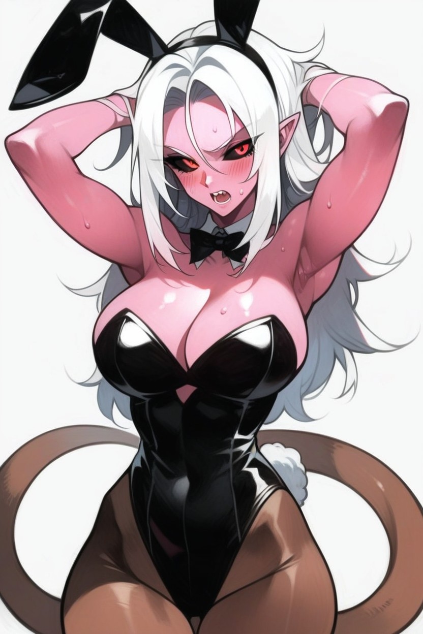 Female, Pink Skin, Open Mouth Hentai AI Porn