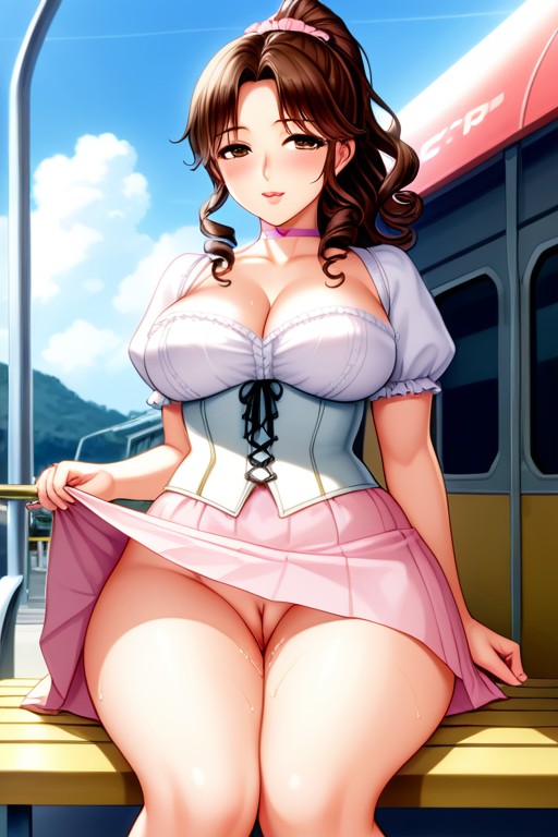 Big Thigh, Blushing, Curly Hentai AI Porn