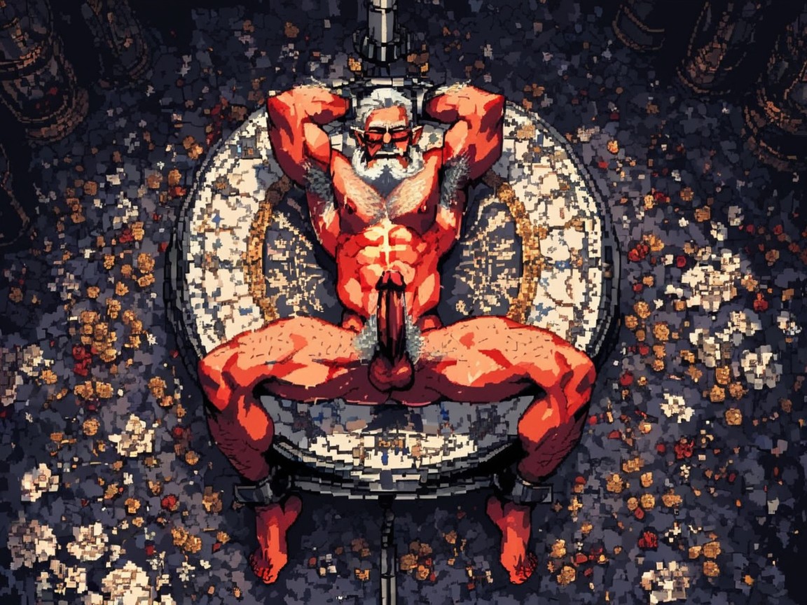 Full Body, Struggle, Tied To A Laboratory Table AI Gay Porn