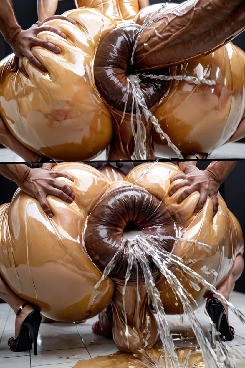 Bottom Upupskirt, Colossal Gigantic Hyper Monster Cock In Her Ass, Saggy Breast Expansion AI Porn