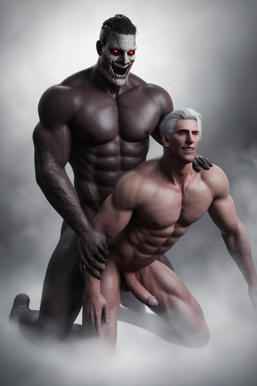 Large Cock, Correct Number Of Limbs, 2 People AI Gay Porn