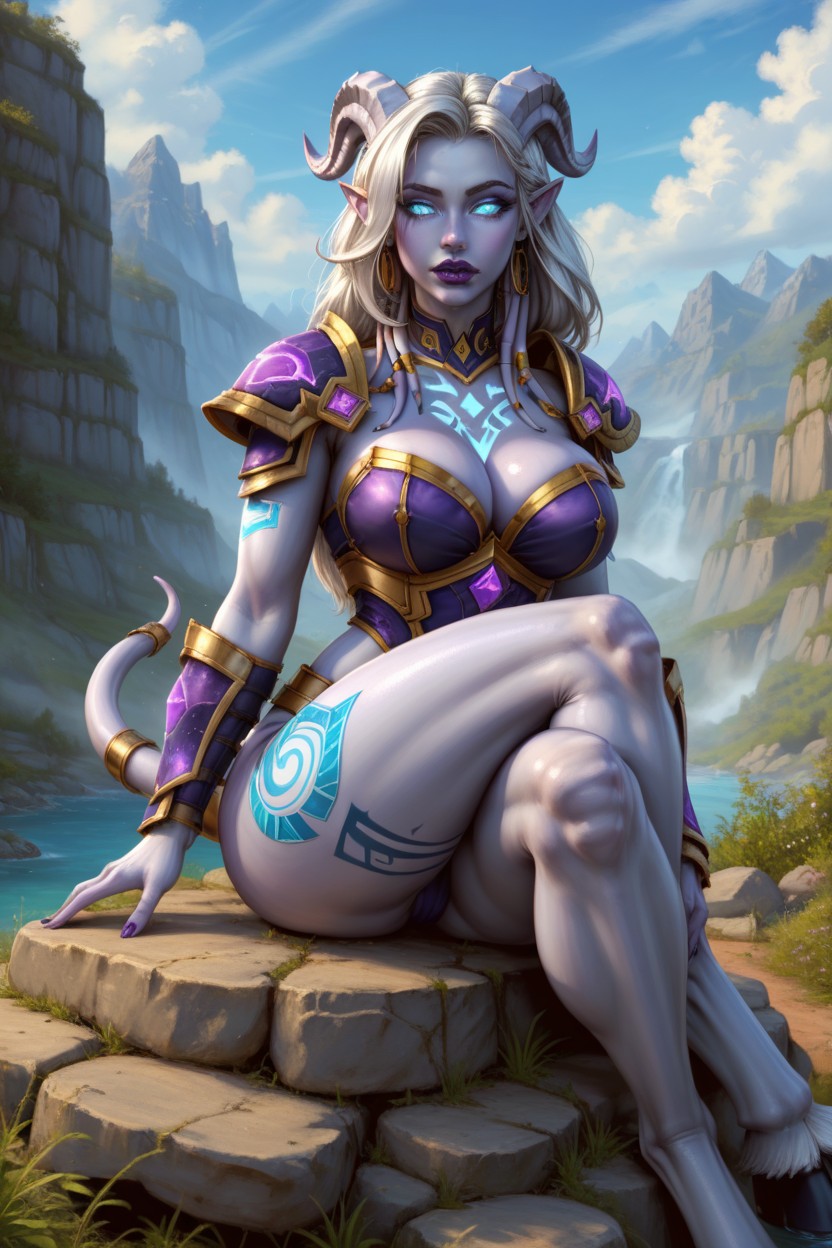 Blue Eyes, Full Body View, Disney Pixar Animation Style AI Porn