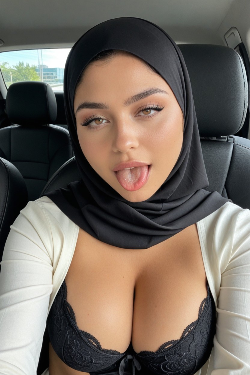 Fat, Y Tetas Igual, Con Hijab AI Porn