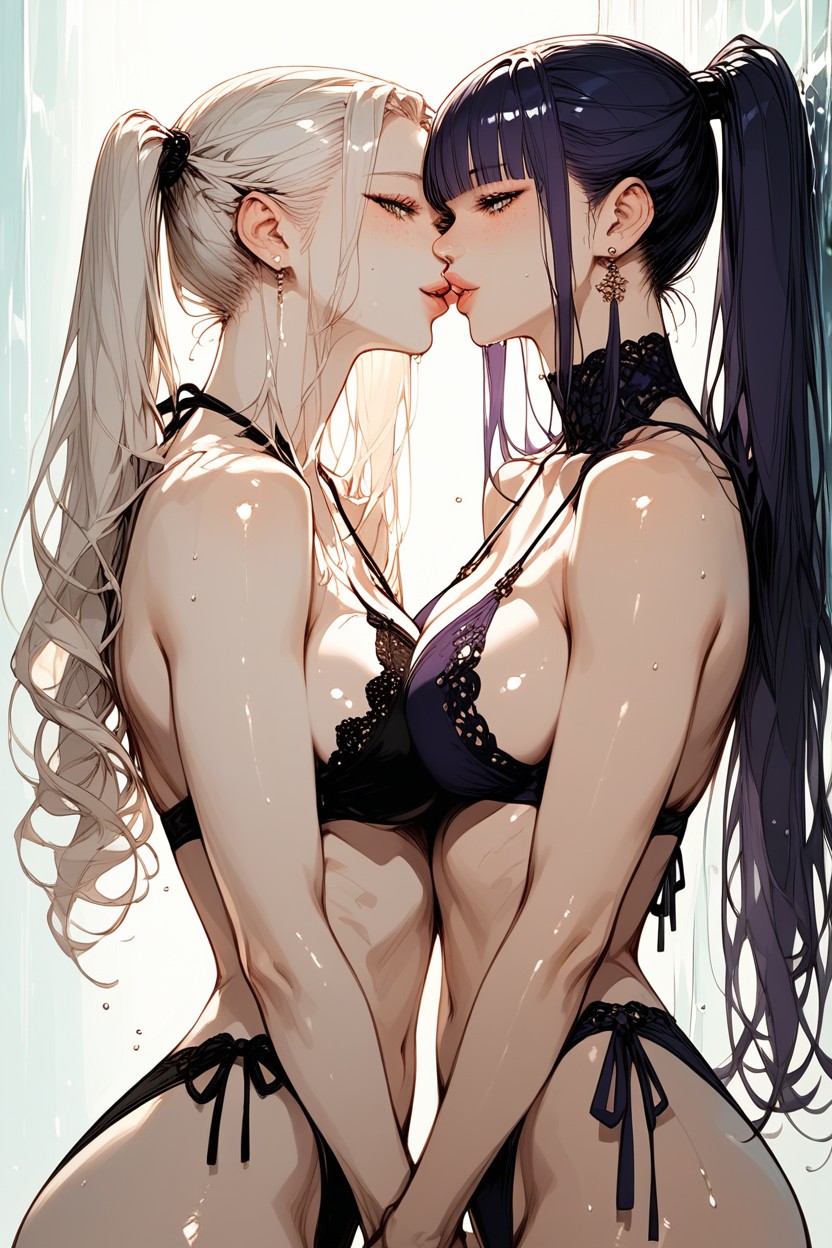 Rounded Breast, Loose Hair, Gloss Lips Hentai AI Porn