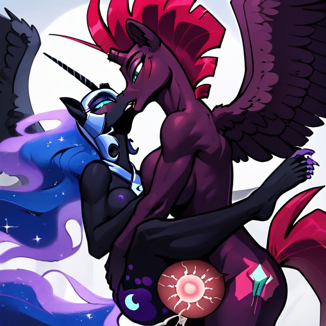 Nigthmare Moon Has Slit Pupils, Naked, 18+ Furry AI Porn