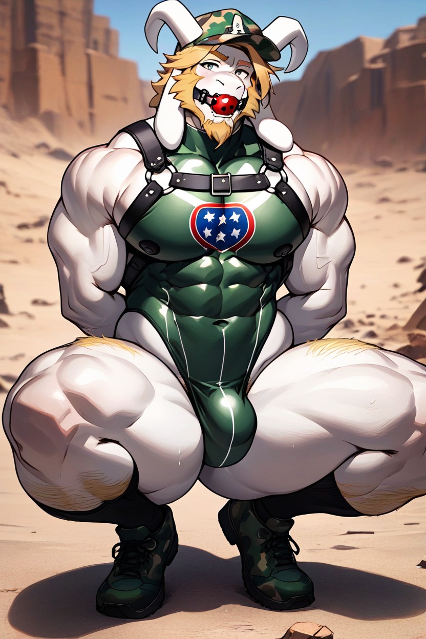 Arms Behind Back, Thick Thighs, Facial AI Gay Porn