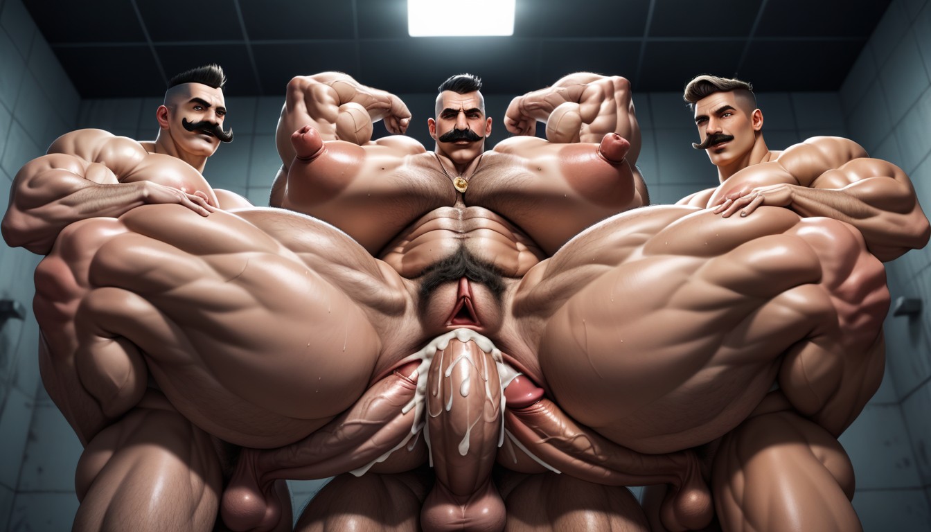 Horny, Rear View, Harem AI Gay Porn