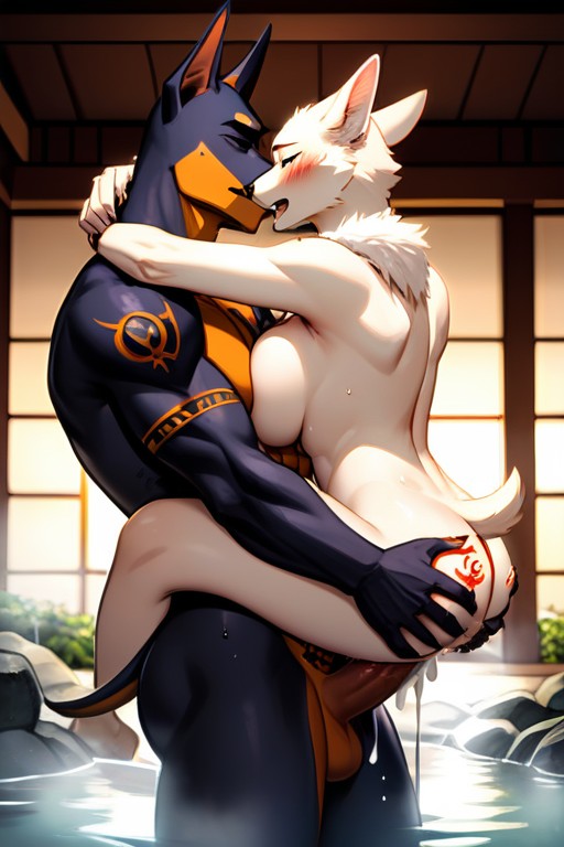 Lean Body, Onsen, Onsen Furry AI Porn