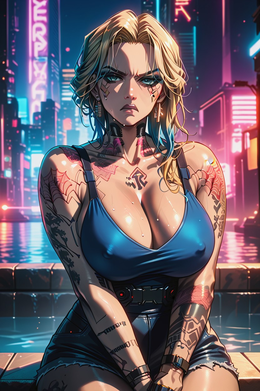 Cinematic Lighting, Angry, Sweaty Hentai AI Porn