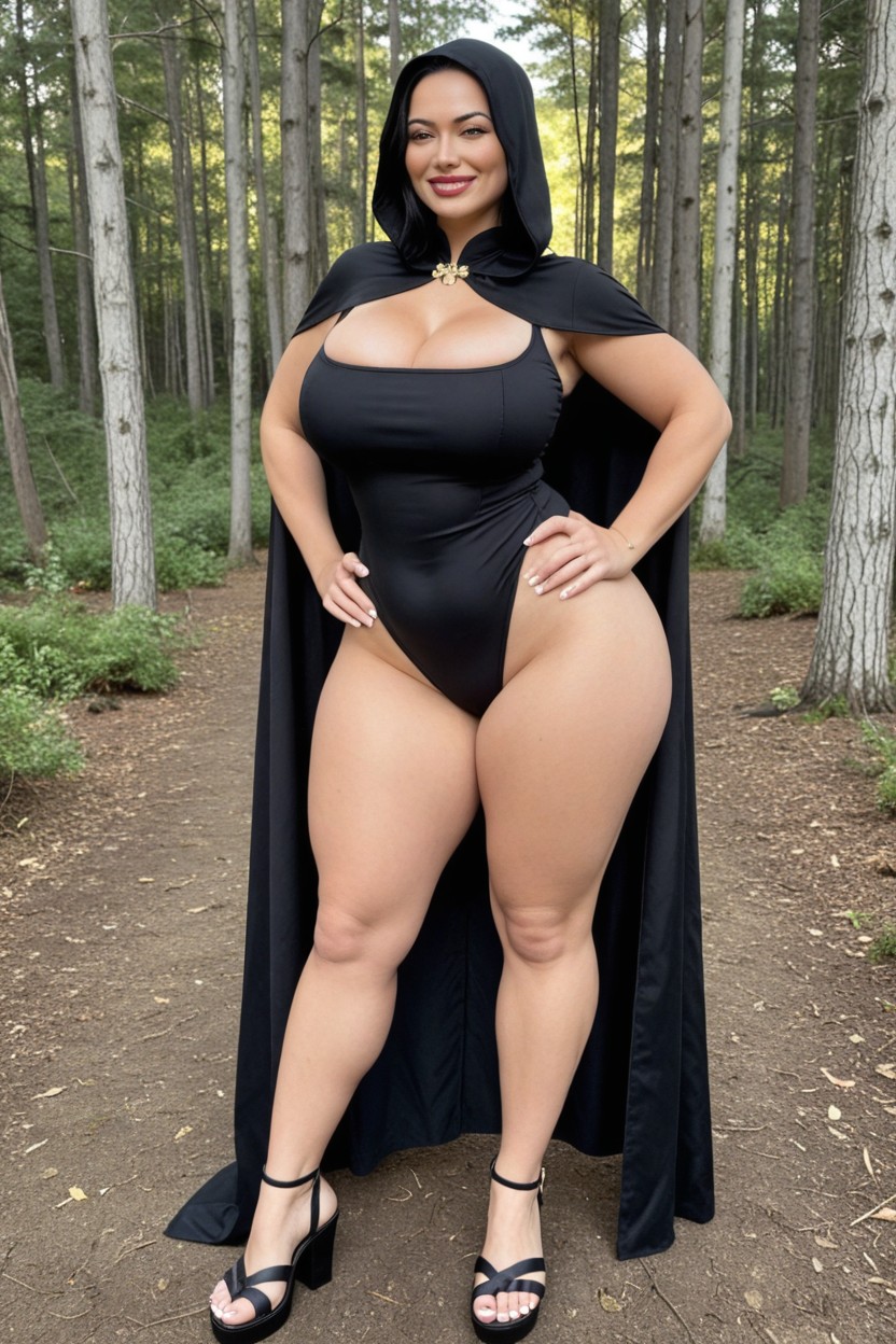 Long Legs, French, Extremely Curvy Legs AI Porn