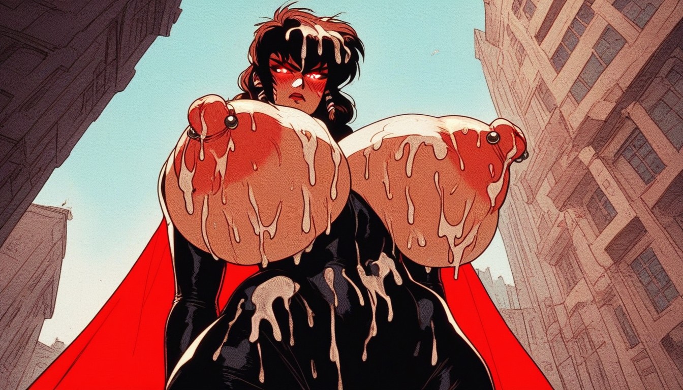 Torpedo Tits, 18+, Skintight Superhero Suit AI Porn