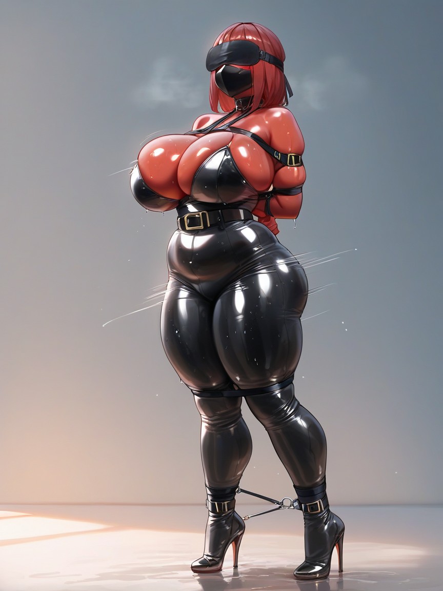 Full Body Latex Suit, No Face, No Ears AI Porn