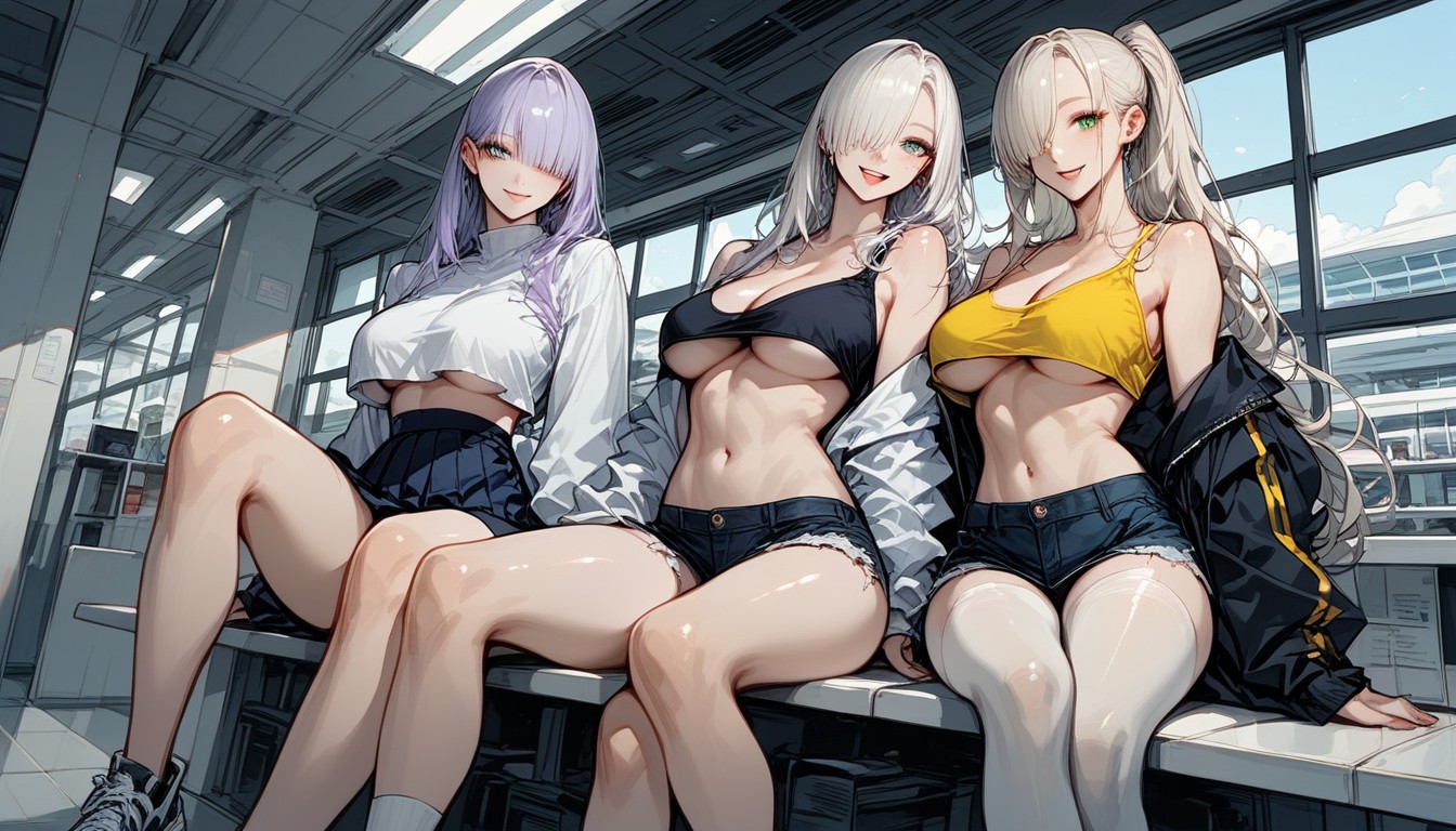 Lean Muscle, Inside Airport, Korea Hentai IA