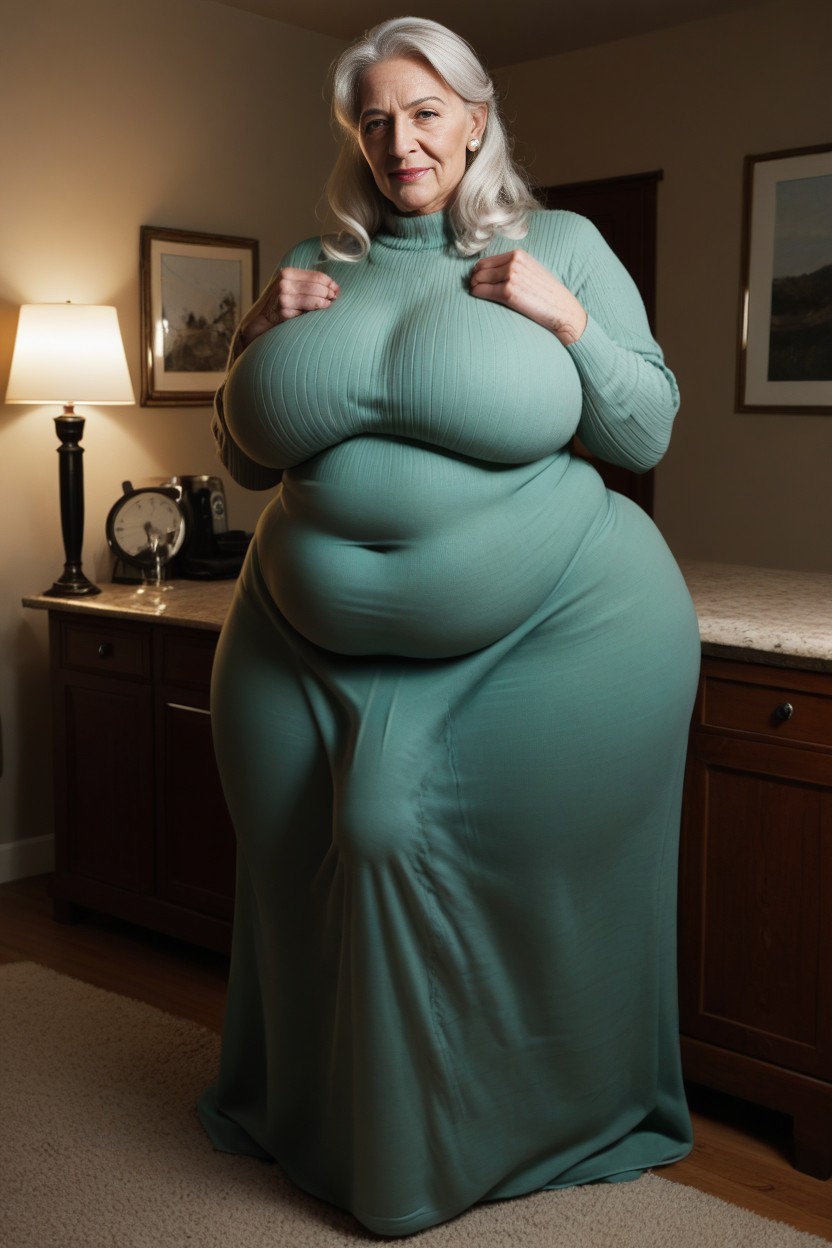 Mature, Gorgeous, Big Belly AI Porn