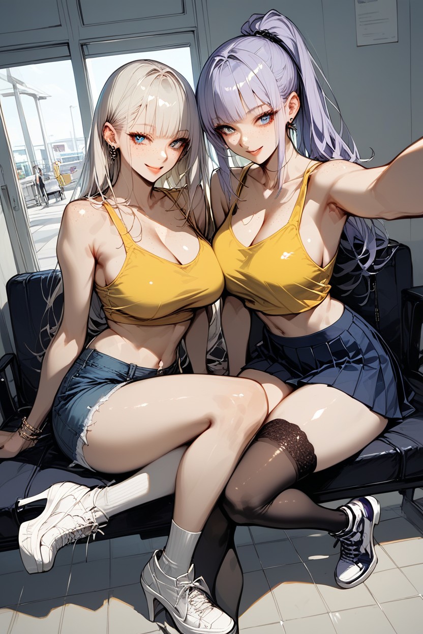 Long Hair, Stockings, Wide Angle Hentai AI Porn