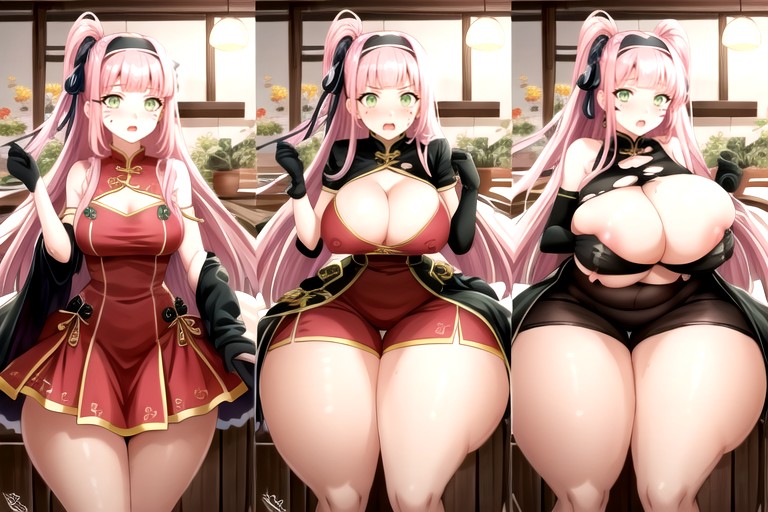 The Most Mega Ultra Hyper Enlarging Fat Breasts Expansion, Facing Foward Showing Her Growth So Much More Fatter, The Most Perfect Face Hentai AI Porn