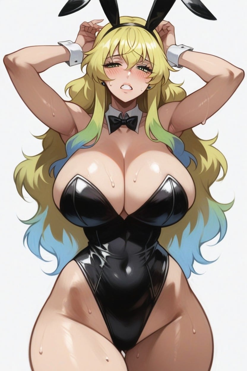 Standing, Arms Above Head, Soft Thighs Hentai AI Porn
