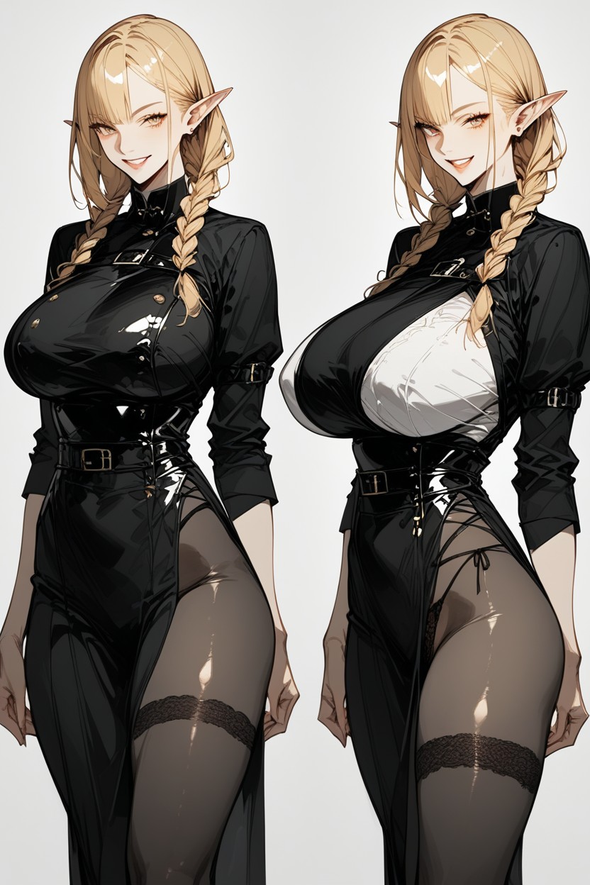 Seductive, Thigh Up Shots, Side View Hentai AI Porn
