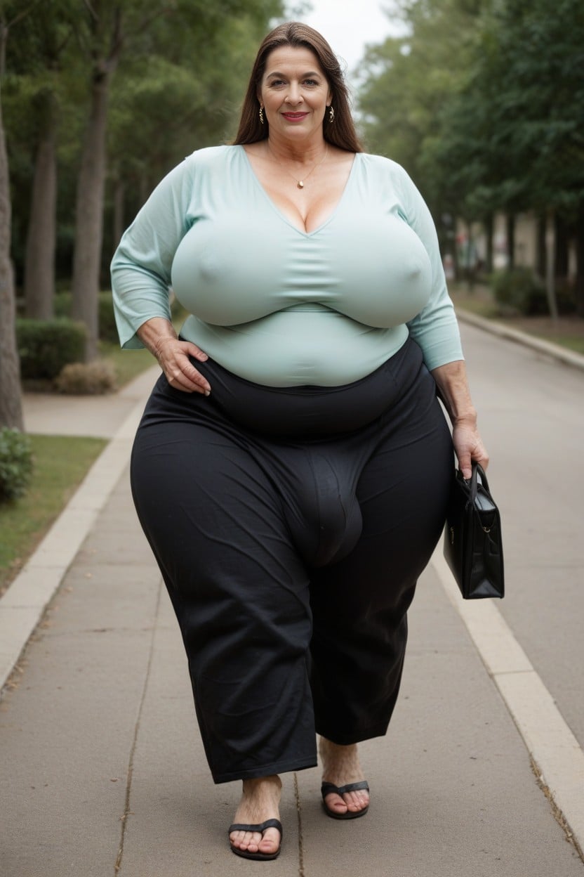Gigantic Saggy Breast, Milf, Ssbbw Gigantic Lady AI Porn