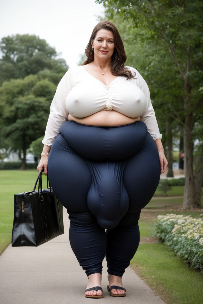Black Baggy Pants, Obese, Futunari AI Porn