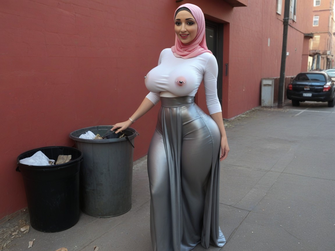 Exaggerated Wasp Waist, Boobs Like Udders, Bbl AI Porn