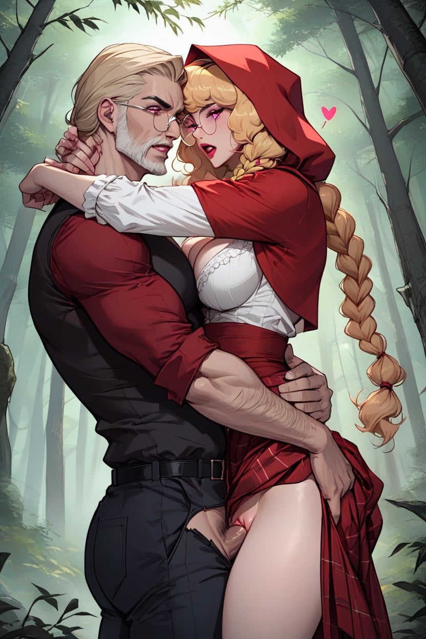 Love Hearts, Dark Forest, High Detail Hentai AI Porn