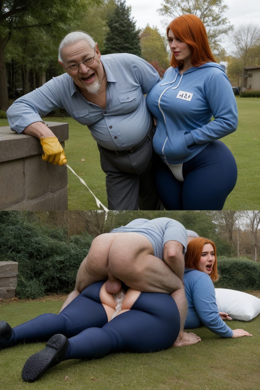 Extremely Large Ass, Long Yellow Kitchen Gloves, Anal Job AI Gay Porn
