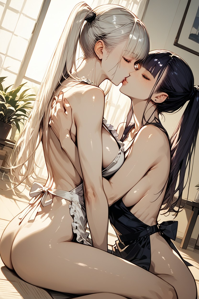 Dutch Angle, Freckles, Bedroom Hentai AI Porn