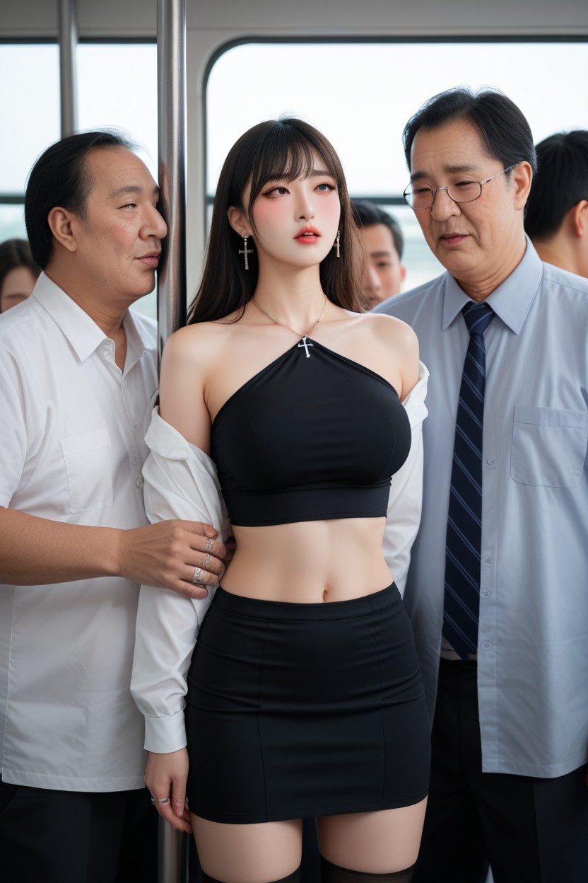 Old Man Behind Her, 18+, Korean Idol Face AI國產黃片