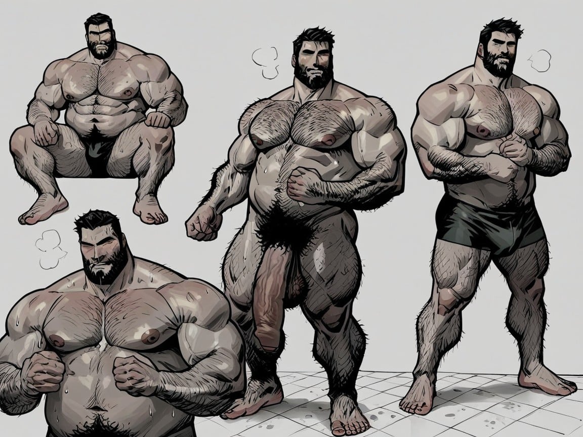 Pubes, Tall, And Is Covered In Body Hair AI Gay Porn