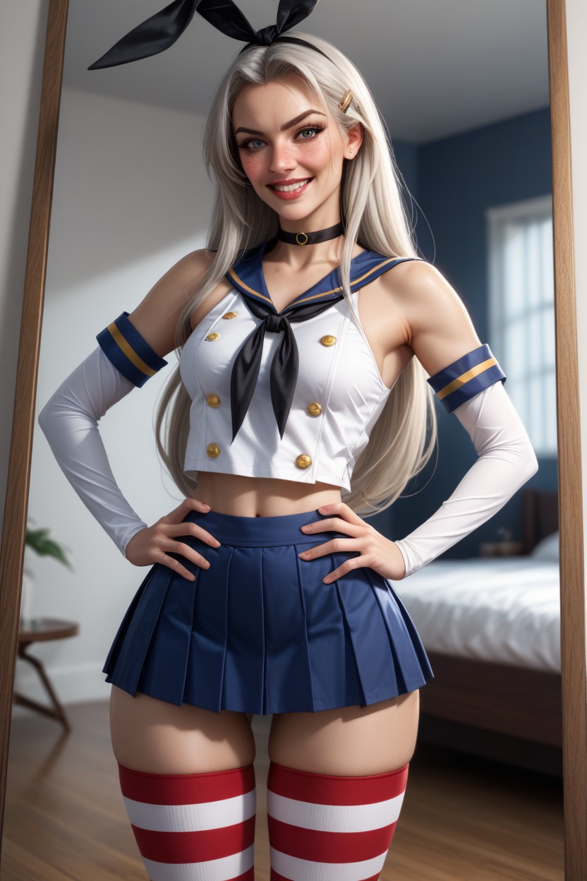 Shocked, Ultra High Details, Full Lips AI Porn
