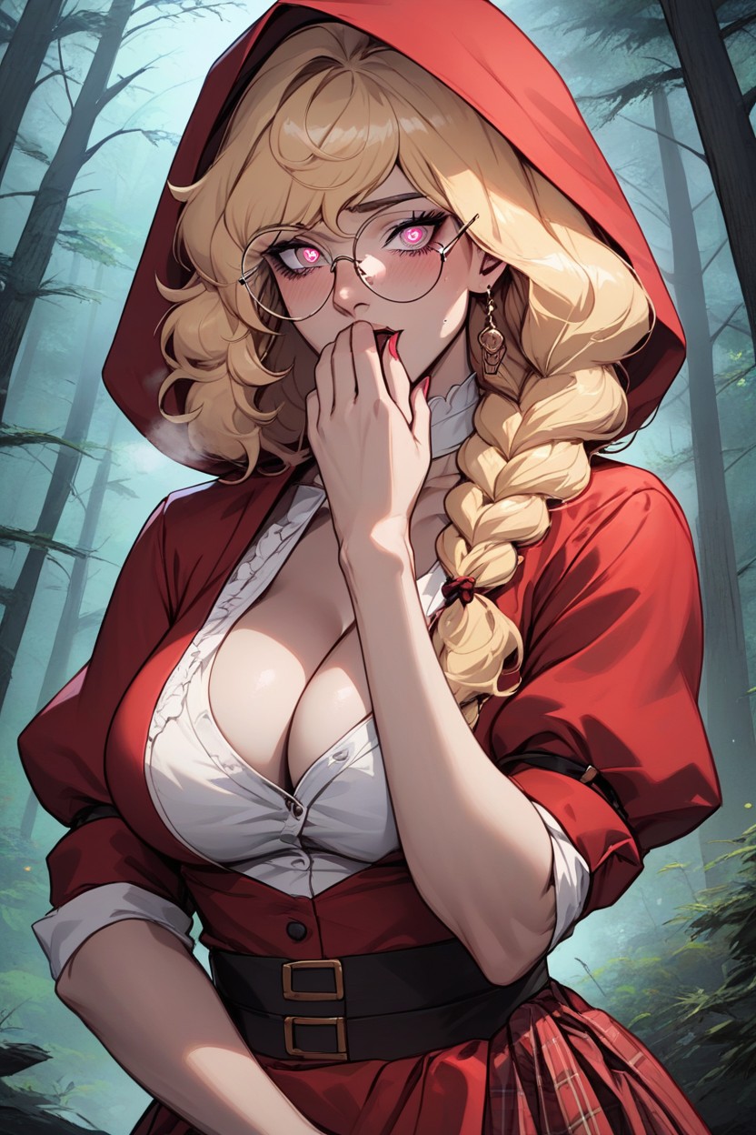 Giantess, Pink Eyes, Bust Shot Hentai AI Porn