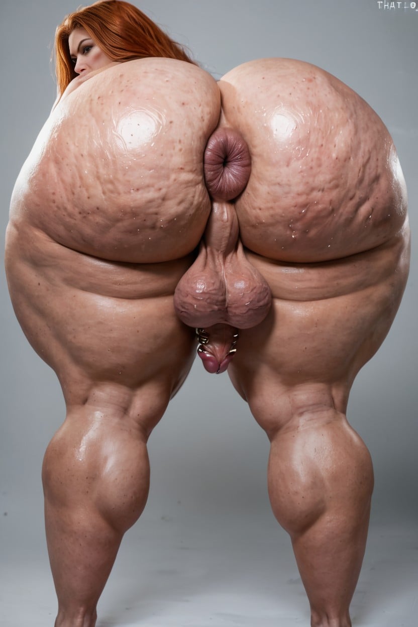 Pitch Black Anus, Fat Anus, Extremely Large Ass AI Porn