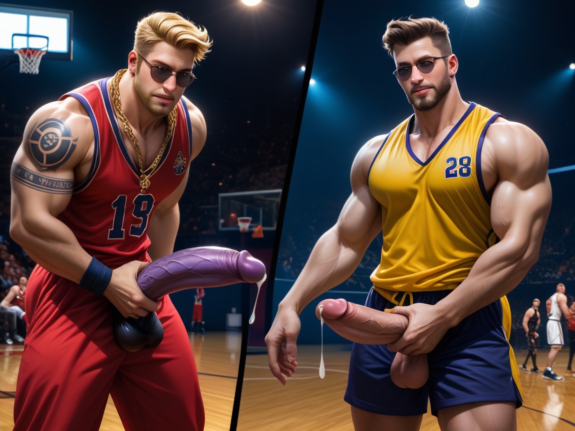 Army Tag, Blonde Hair, Dildo Ride AI Gay Porn