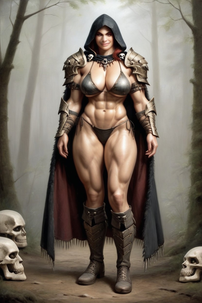 Breasts, Boots, Hood Hentai AI Porn