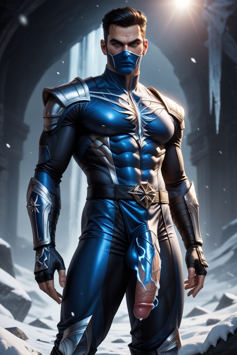 Fujifilm Gfx, Icy Blue Eyes, Handsome And Fierce AI Gay Porn