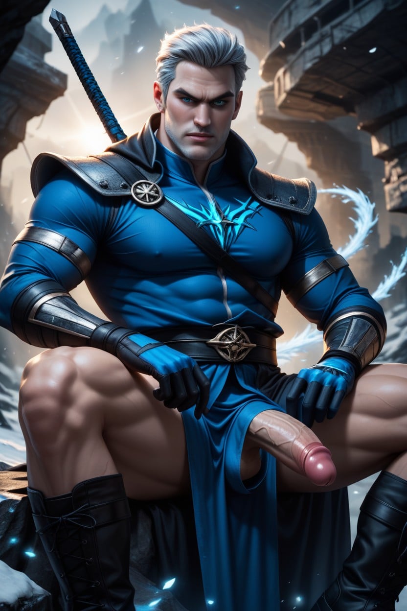 18+, Stoic And Coldly Heroic, Heroic Vertical Shot AI Gay Porn