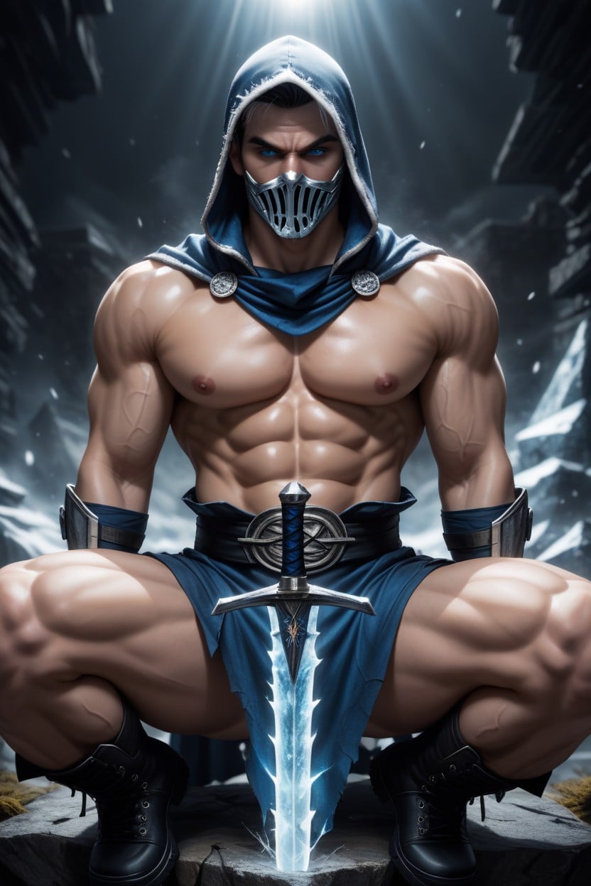 Angry, Ultra Detailed Digital Painting Style, Jet Black Hair Beneath A Shadowed Hood AI Gay Porn