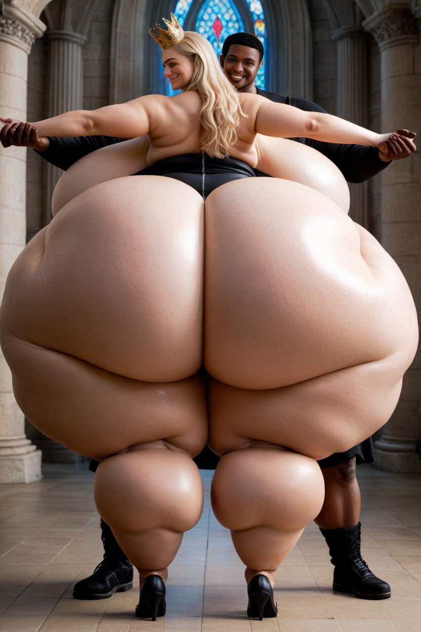 Massive Hips, Massive Hyper Ass, Smirk AI Porn