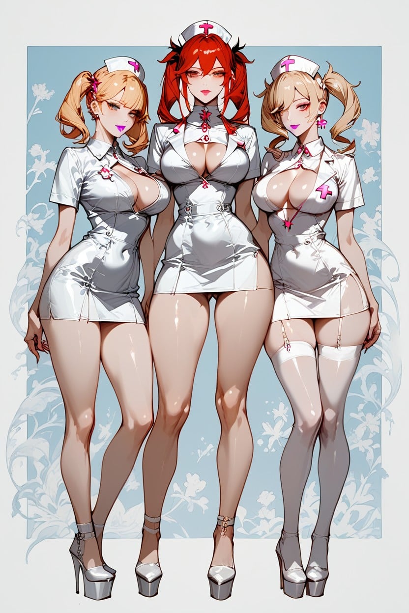 Long Legs, Athletic, Pointy Shoes Hentai AI Porn